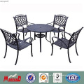 Outdoor patio furniturecast aluminum table and chair dining set